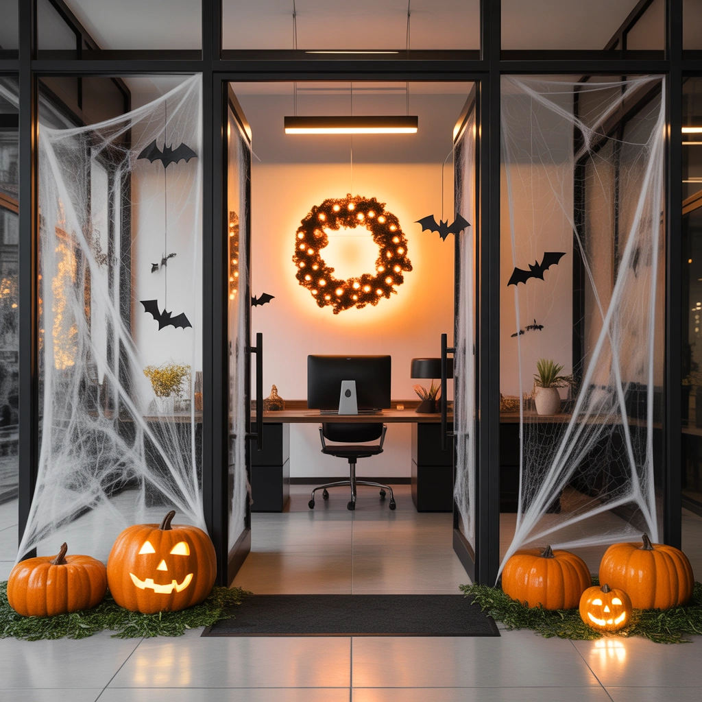 Create a Spooky Halloween Office Entrance