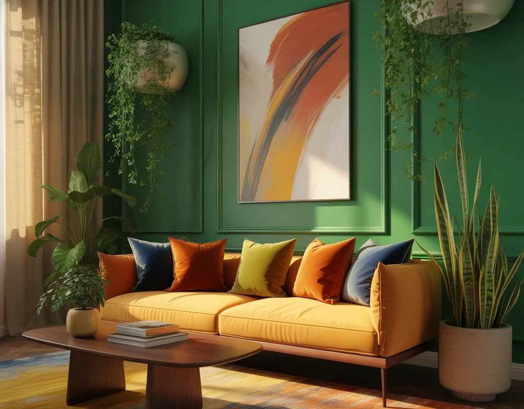 Create a Statement Wall With Bold Colours