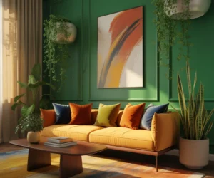 Create a Statement Wall With Bold Colours