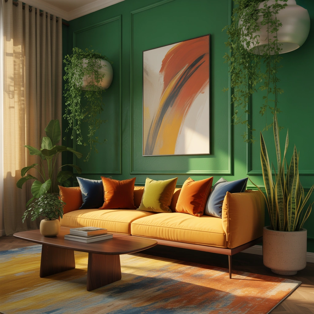 Create a Statement Wall With Bold Colours