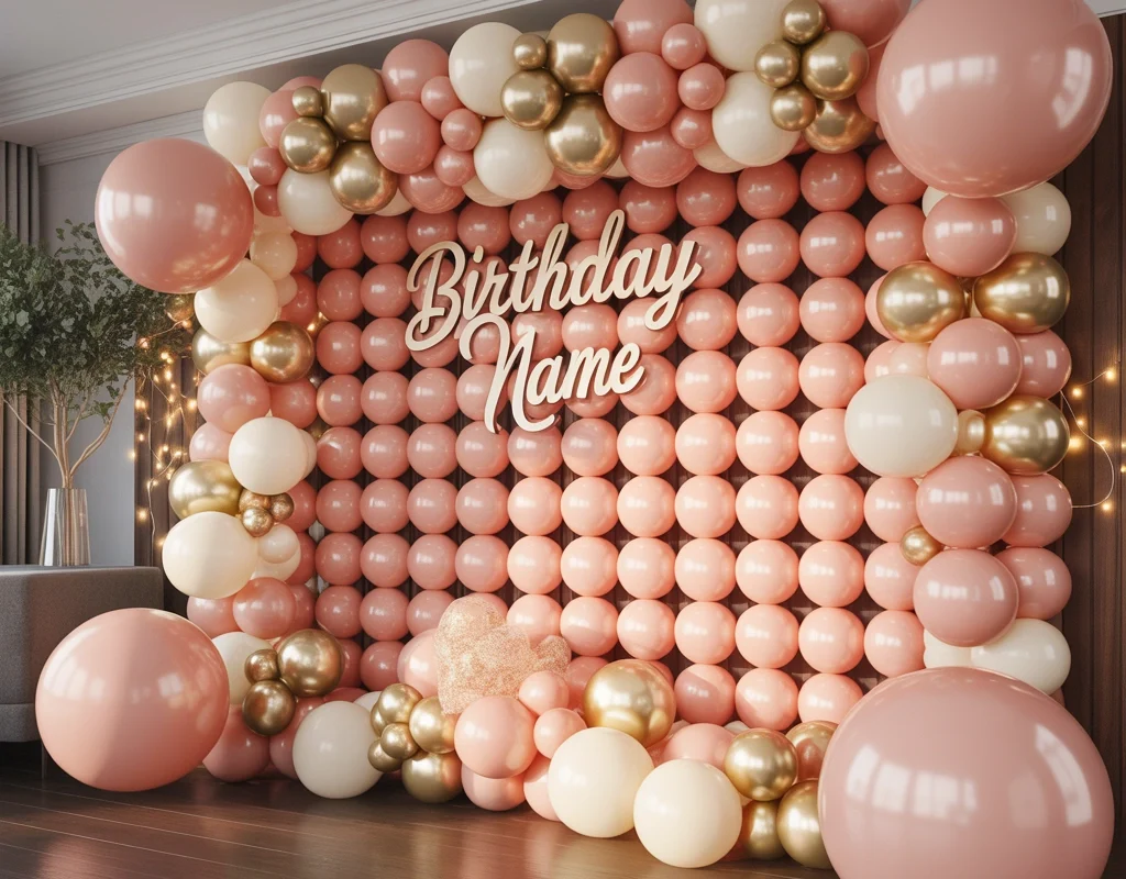 Create a Stunning Balloon Wall Decoration