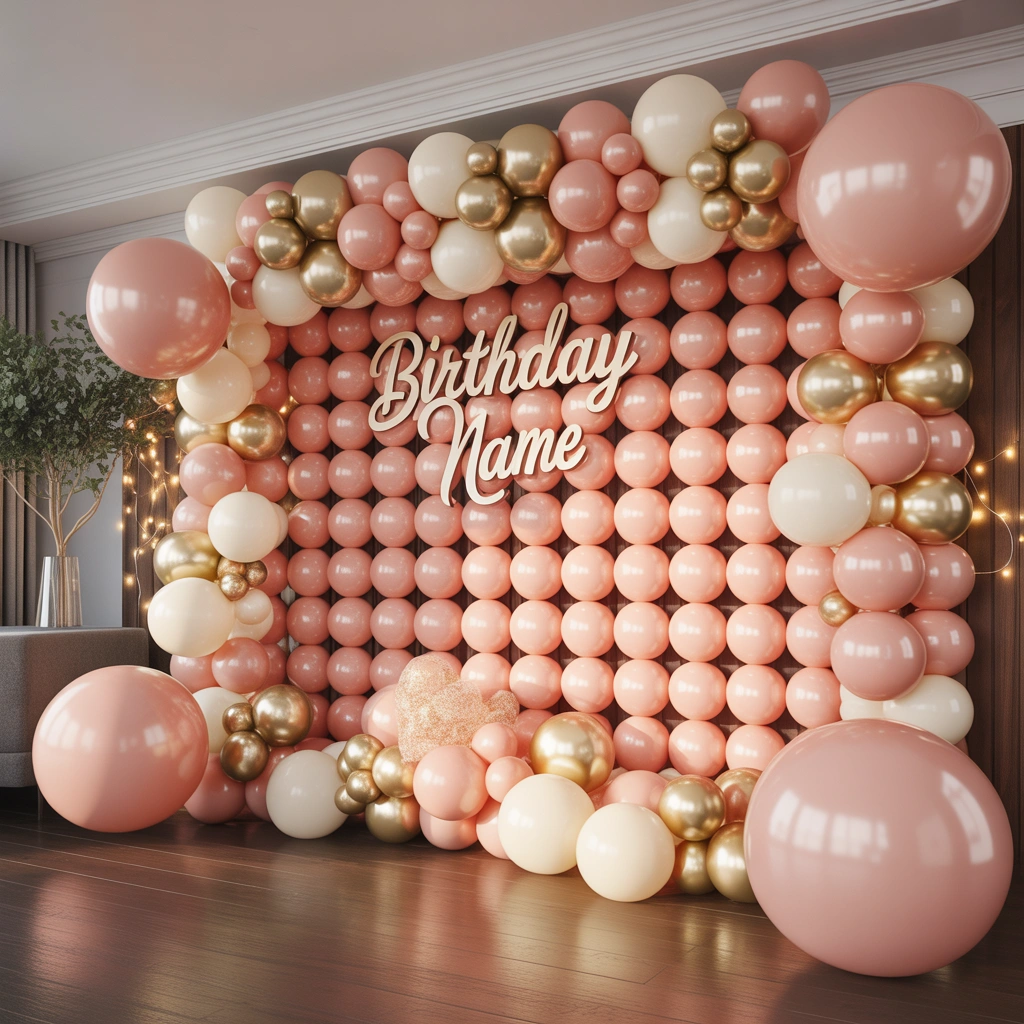 Create a Stunning Balloon Wall Decoration