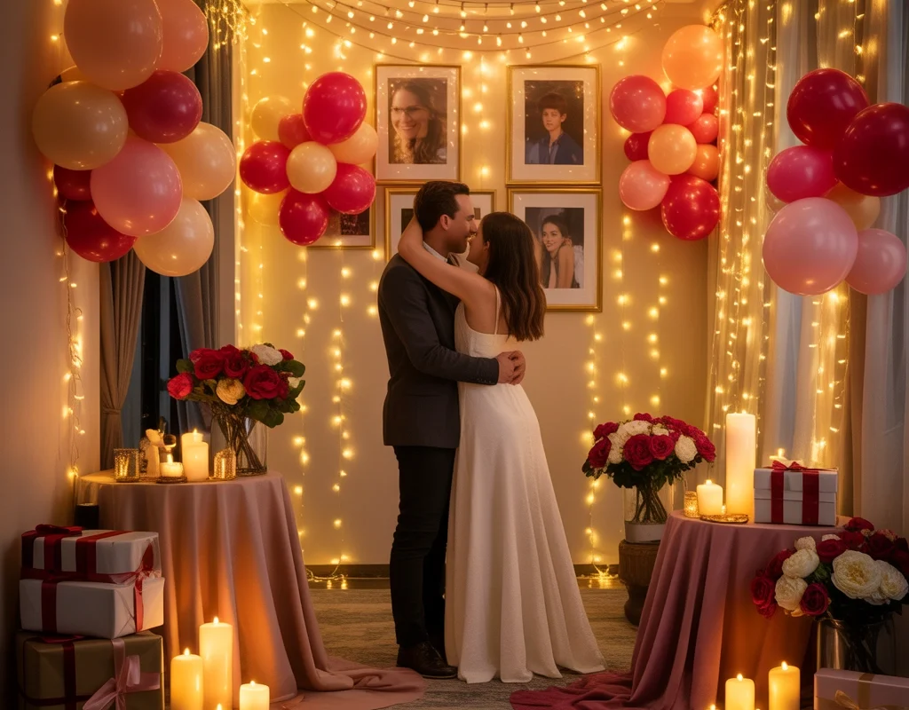 Create a Surprise Anniversary Decoration Setup