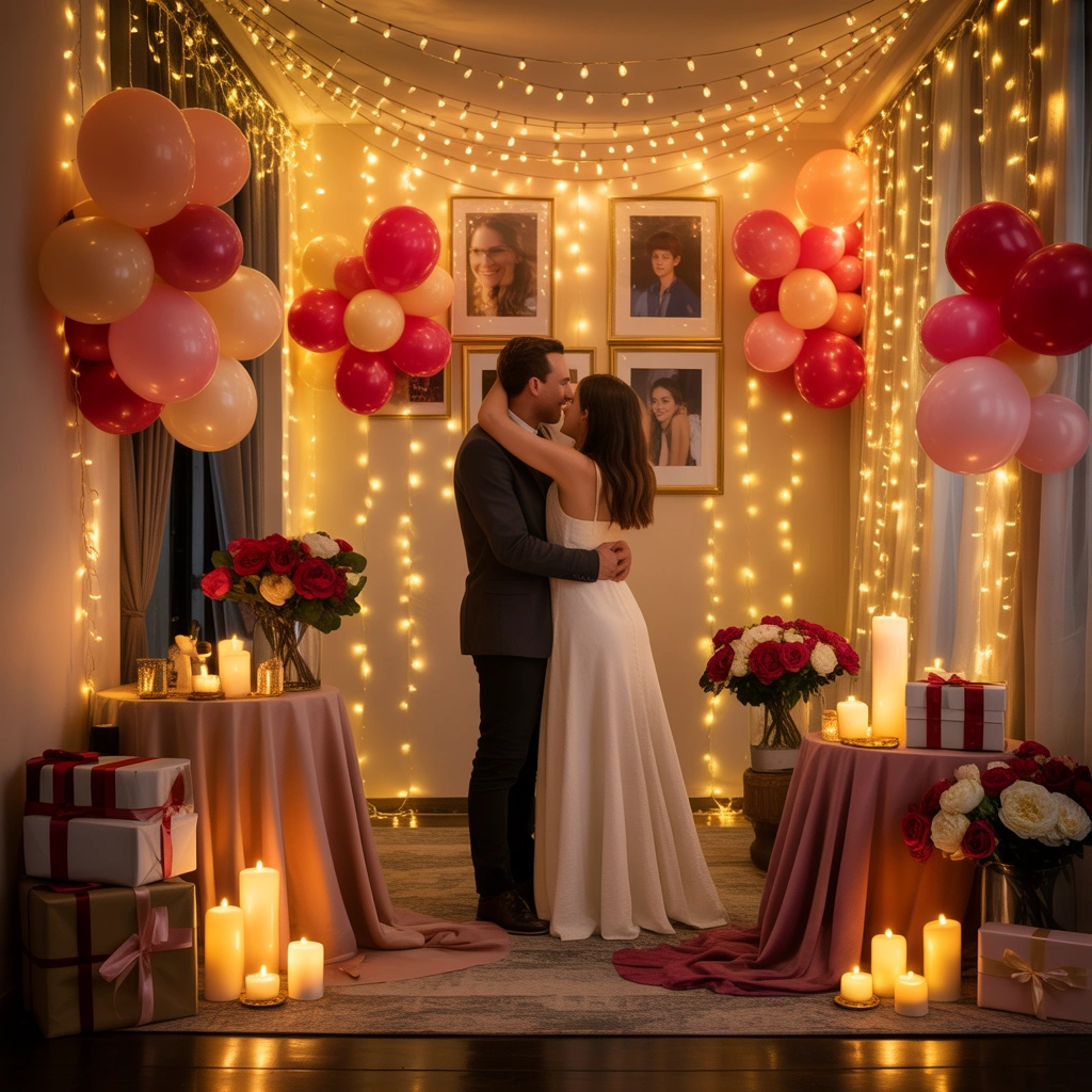 Create a Surprise Anniversary Decoration Setup