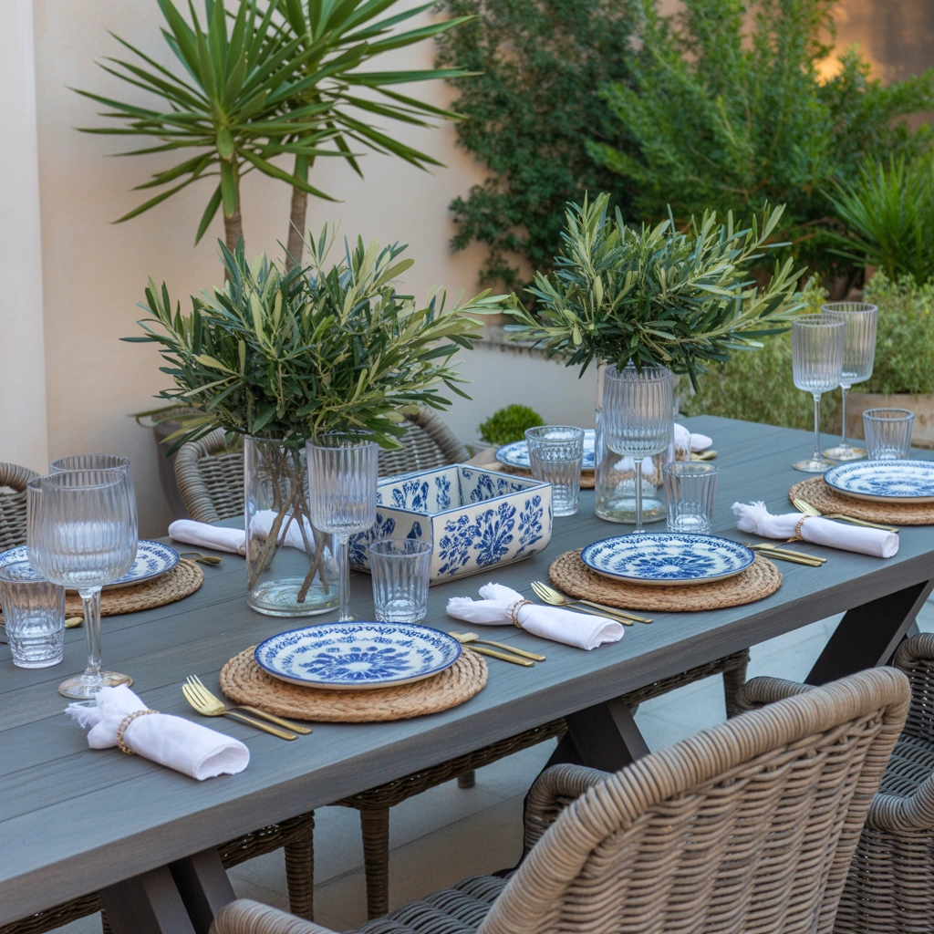 Create a Theme for Your Outdoor Dining Table Decor