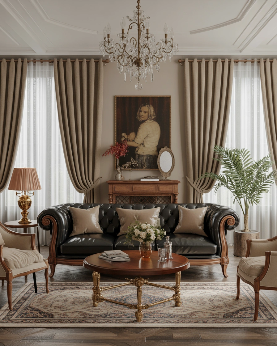 Create a Timeless Black Sofa Living Room With Classic Decor
