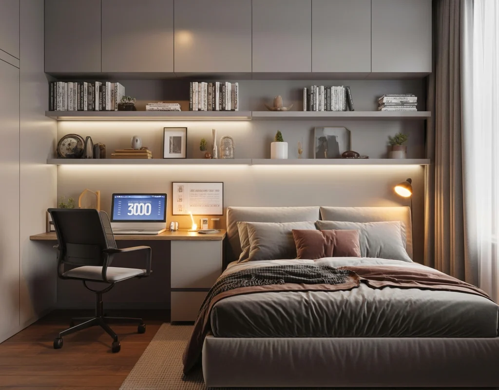 Create a Workspace and Bedroom Combination