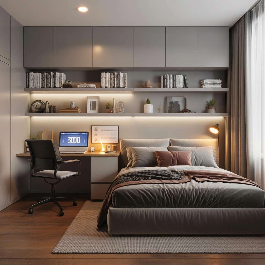 Create a Workspace and Bedroom Combination