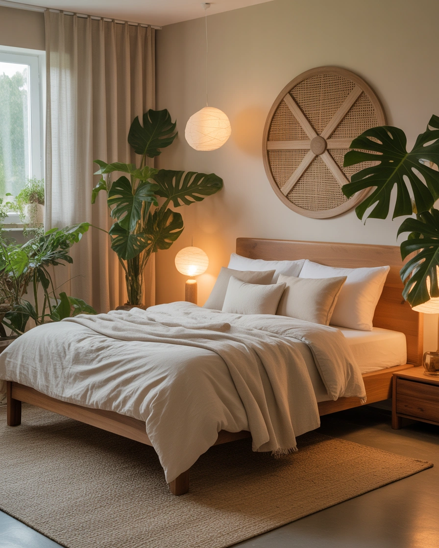 Create an Earthy Bedroom Retreat With Natural Layers