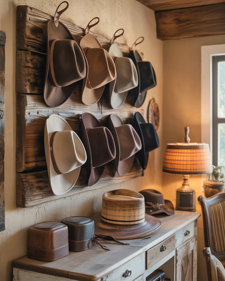 DIY Cowboy Hat Wall Display