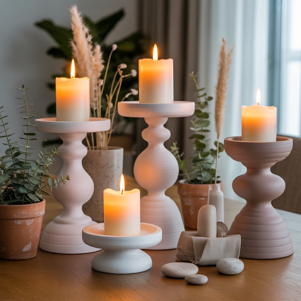 DIY Dollar Store Candle Stands and Pedestals for Elegant Styling