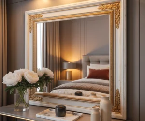 DIY Dollar Store Mirror Makeover for a Luxury Statement Piece