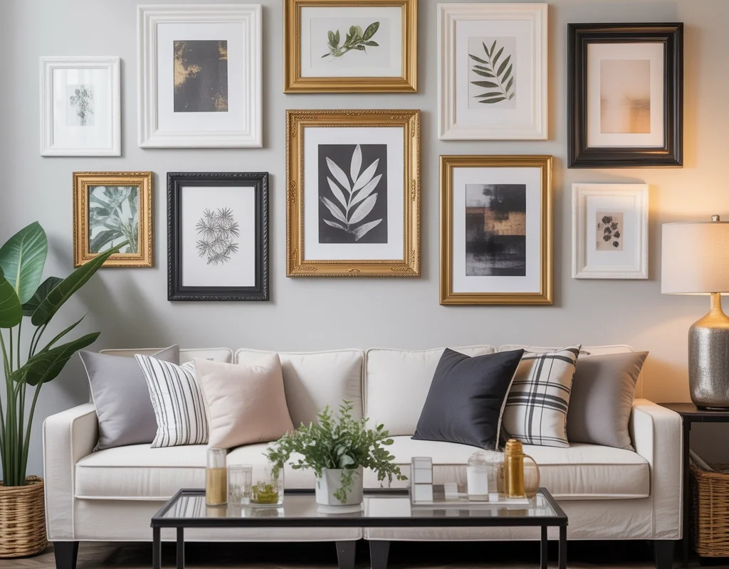 DIY Dollar Store Picture Frame Wall Art That Looks Like Designer Decor