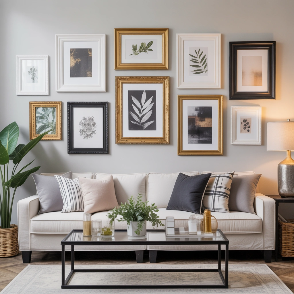 DIY Dollar Store Picture Frame Wall Art That Looks Like Designer Decor