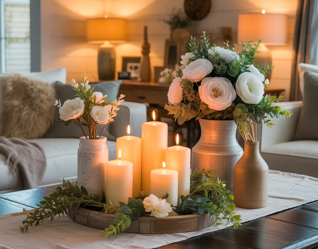 DIY Dollar Store Table Centerpieces for Dining and Coffee Tables