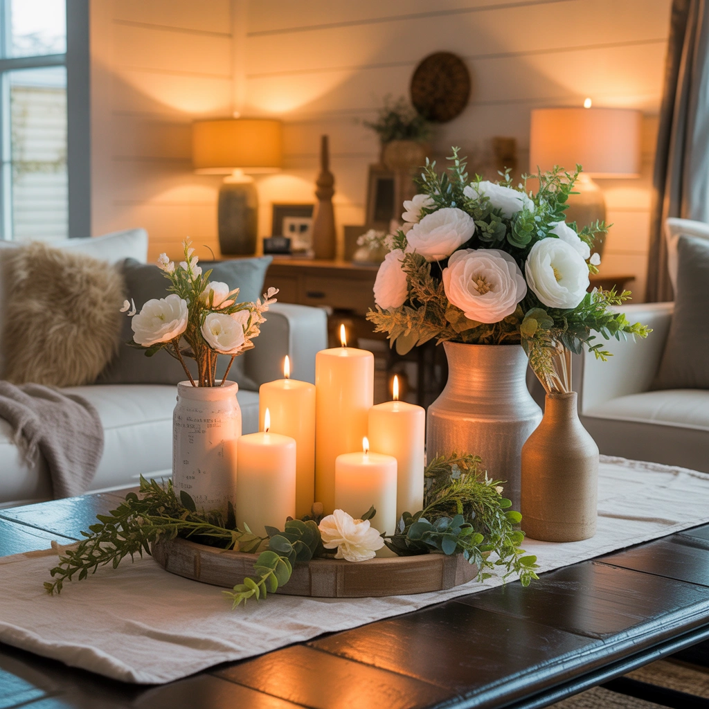 DIY Dollar Store Table Centerpieces for Dining and Coffee Tables