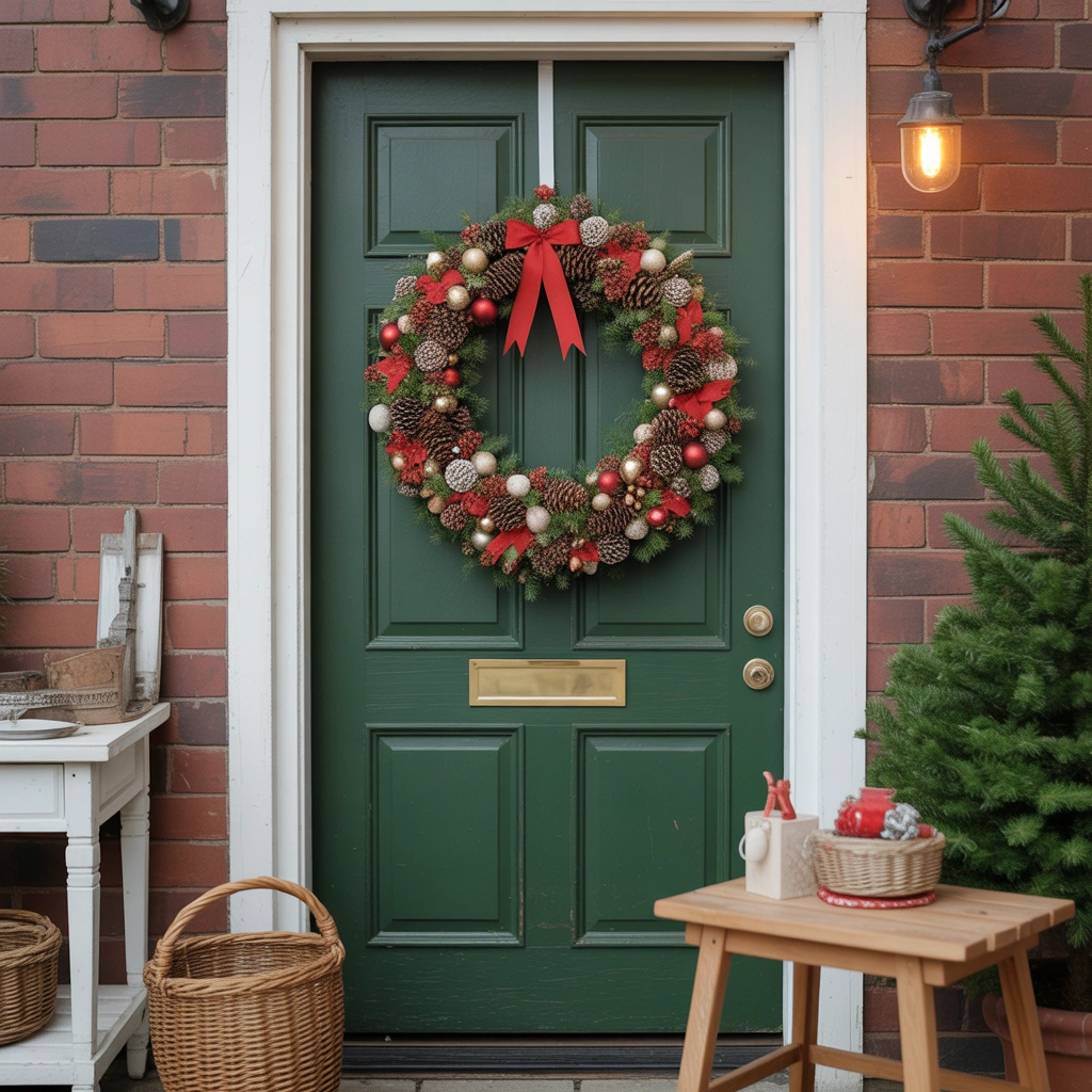 DIY Handmade Christmas Door Decoration