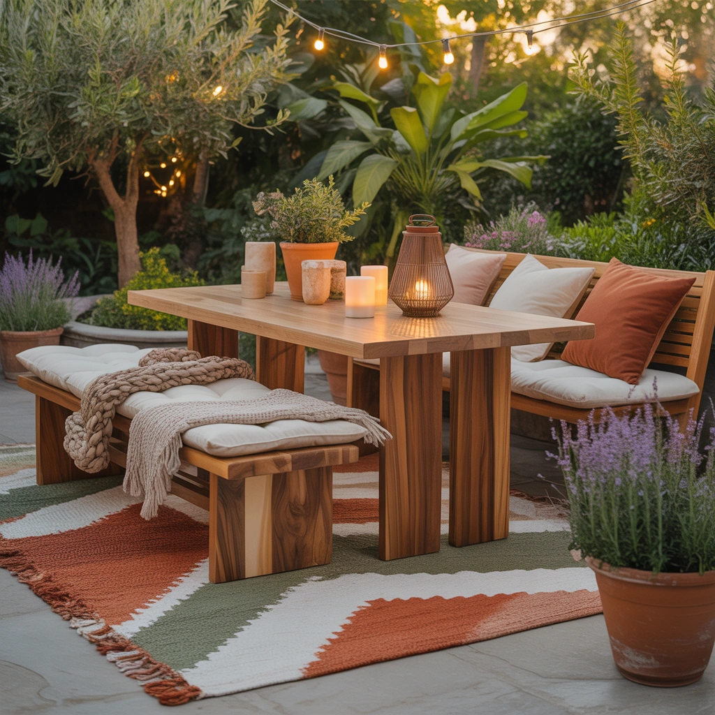 DIY Outdoor Rug Using Paint or Fabric