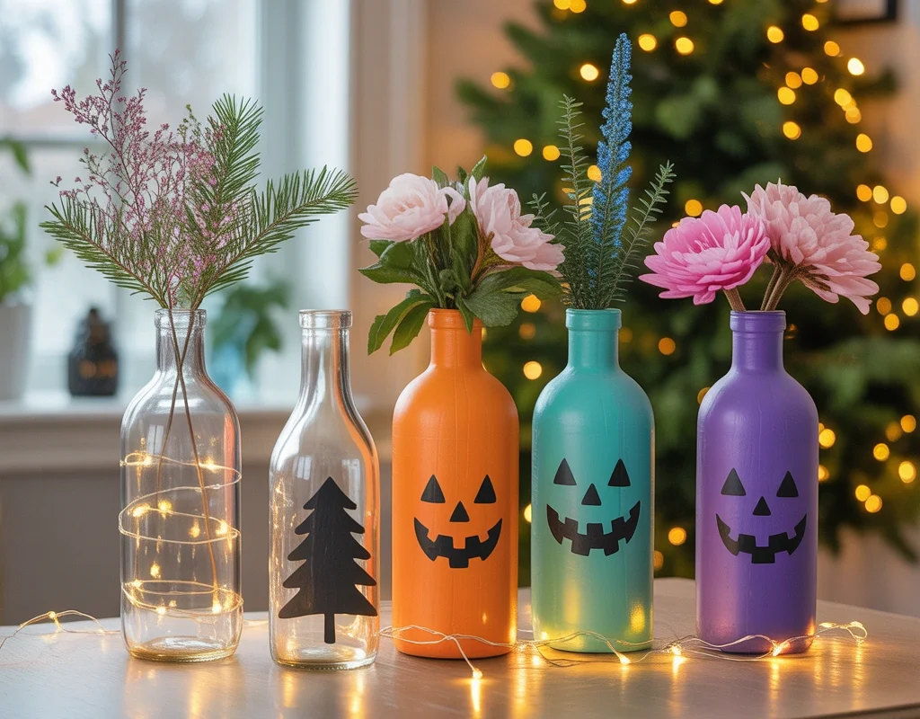 DIY Seasonal Glass Bottle Decorations for Holidays and Special Occasions
