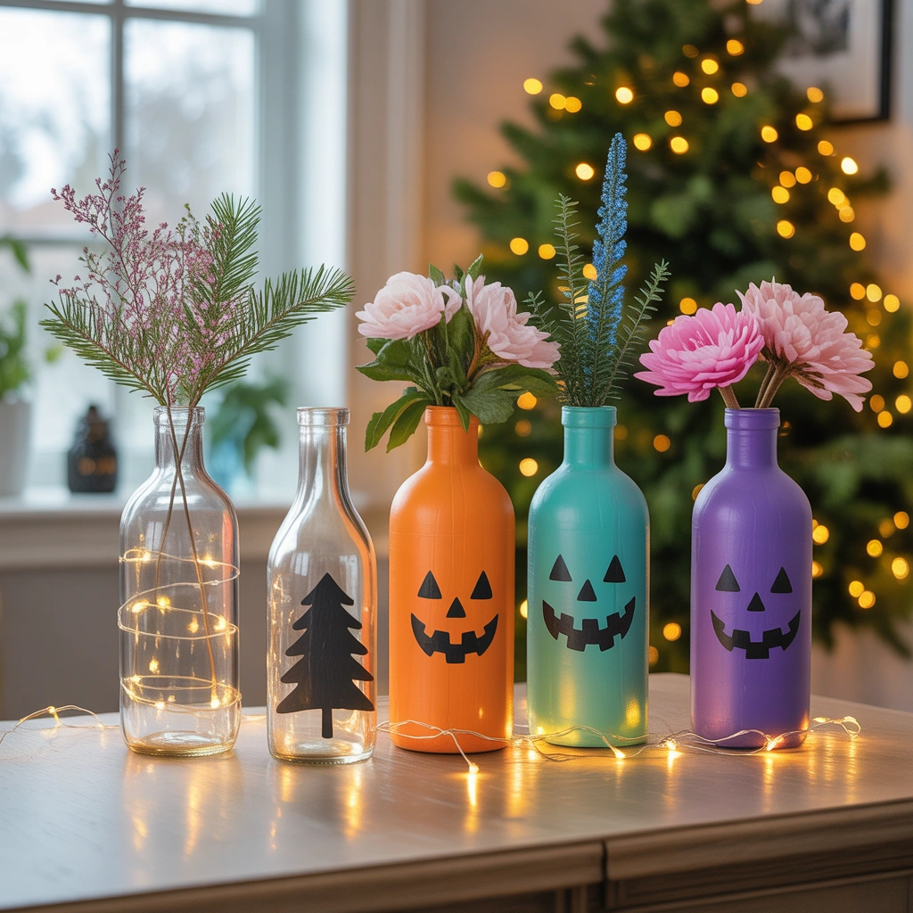 DIY Seasonal Glass Bottle Decorations for Holidays and Special Occasions