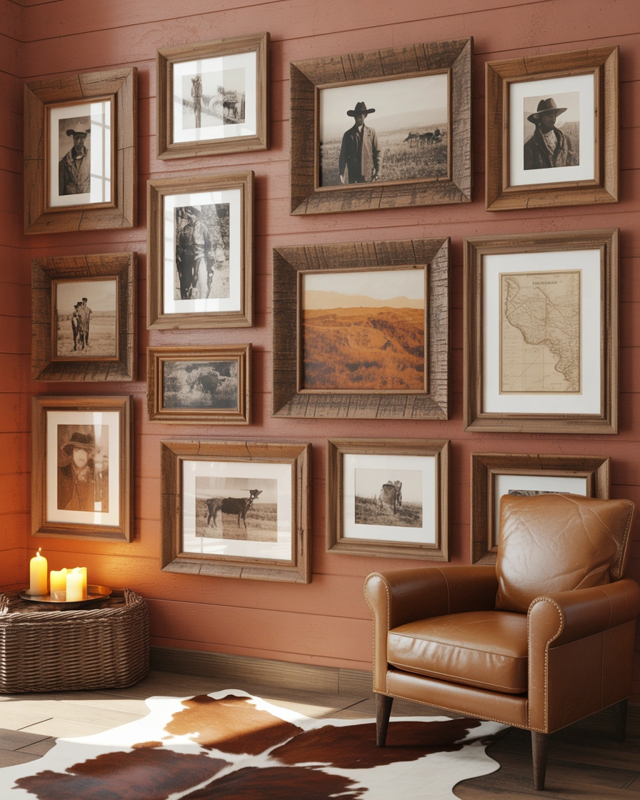 DIY Western Gallery Wall With Vintage Frames
