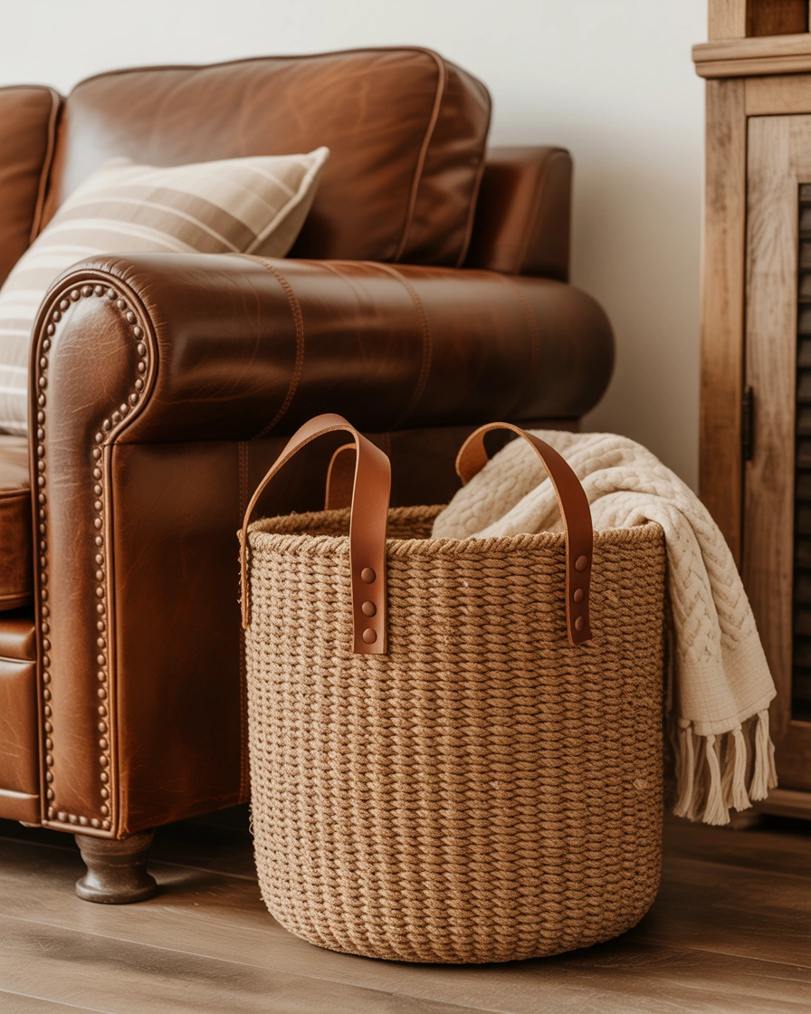 DIY Western Rope Basket