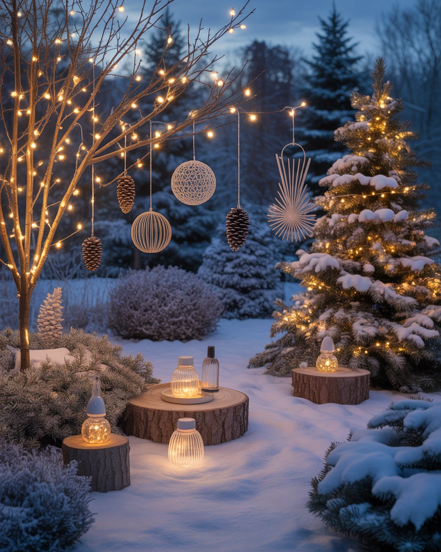 Decorate Trees and Shrubs With Winter Accents