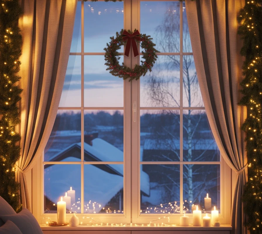 Decorate Windows With Festive Holiday Touches