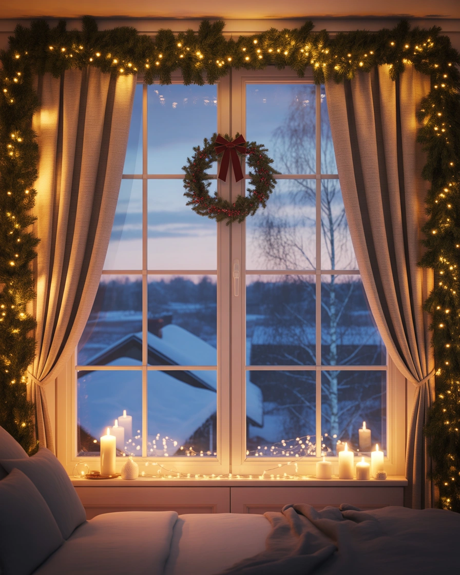Decorate Windows With Festive Holiday Touches