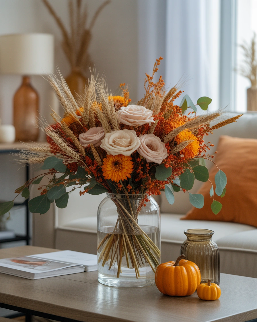 Decorate With Thanksgiving Themed Floral Arrangements