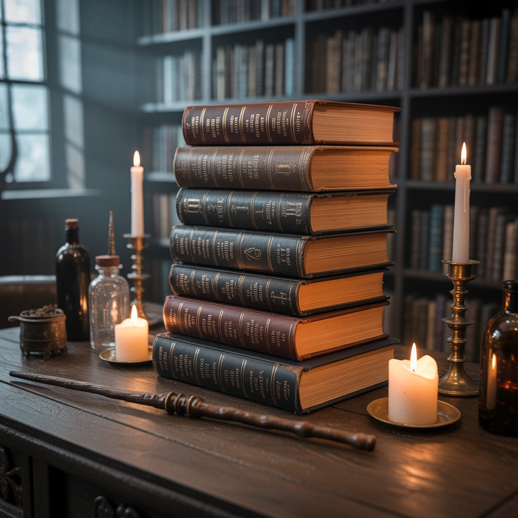 Decorate With a Harry Potter Spell Book Display