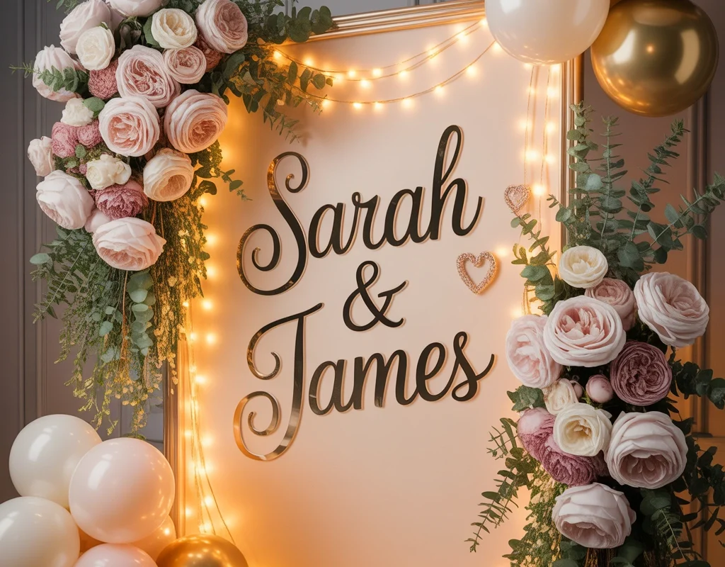 Decorate With a Romantic Anniversary Backdrop Wall