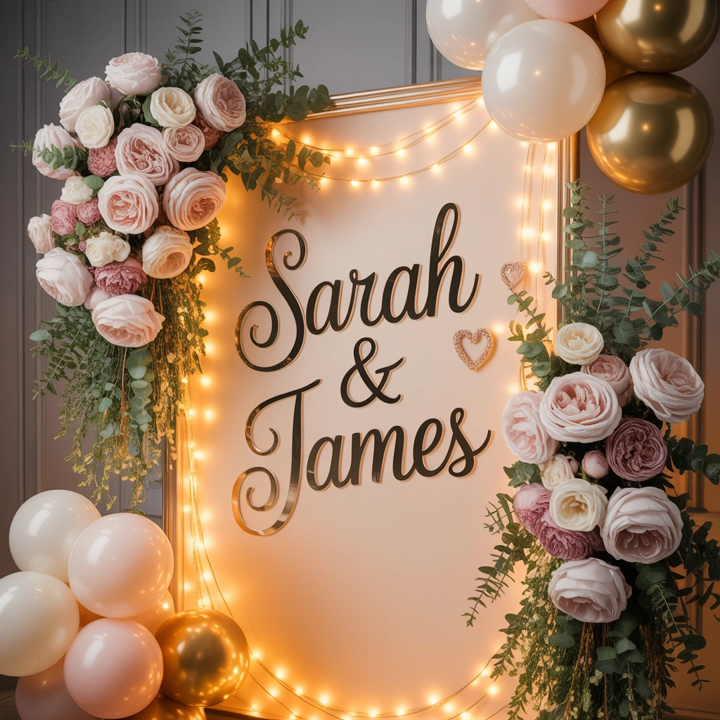 Decorate With a Romantic Anniversary Backdrop Wall
