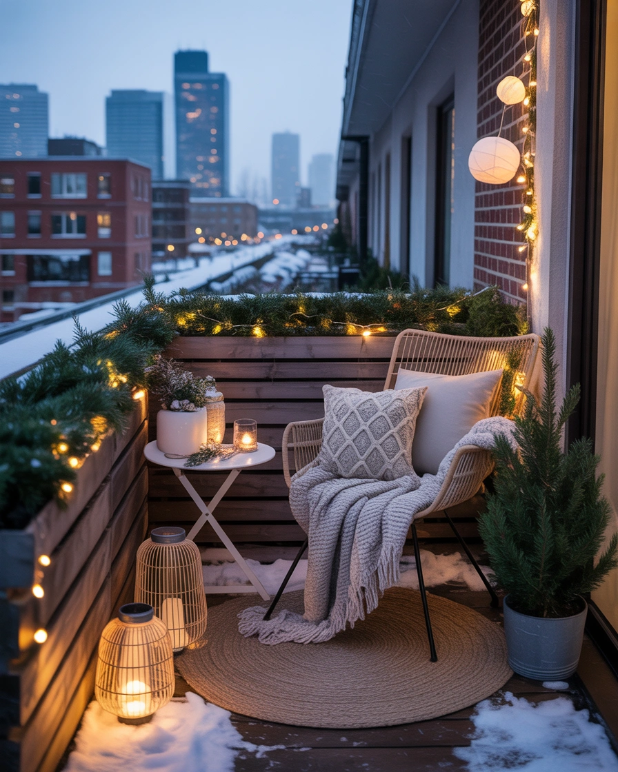Decorate Your Balcony With Winter Charm