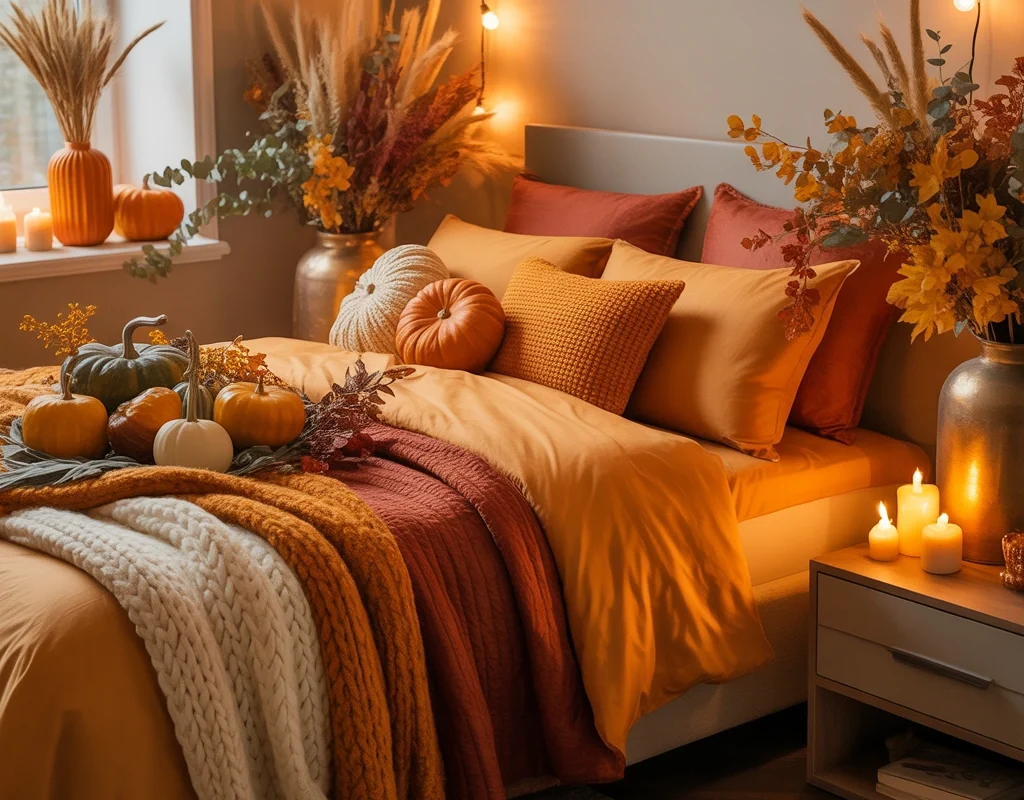 Decorate Your Bedroom With Cozy Thanksgiving Touches