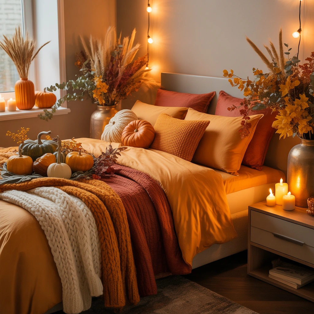 Decorate Your Bedroom With Cozy Thanksgiving Touches