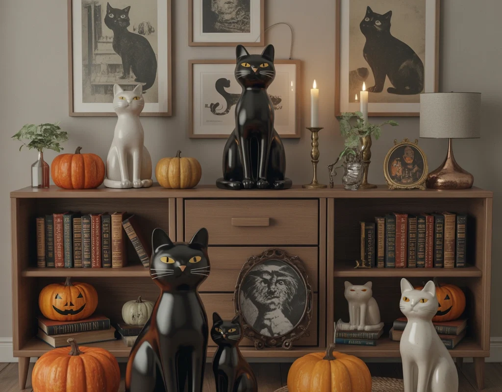 Decorate Your Home With Classic Black Cat Halloween Decorations