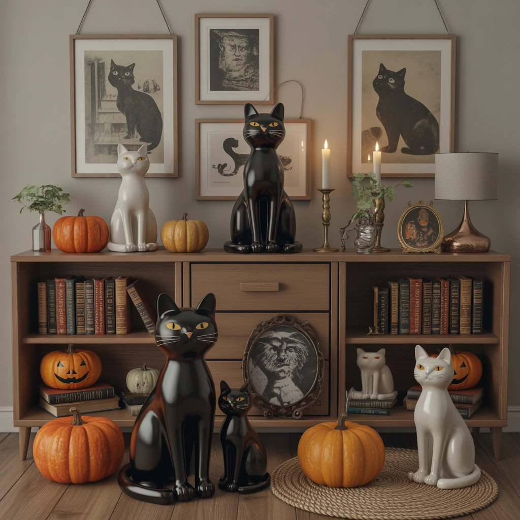 Decorate Your Home With Classic Black Cat Halloween Decorations