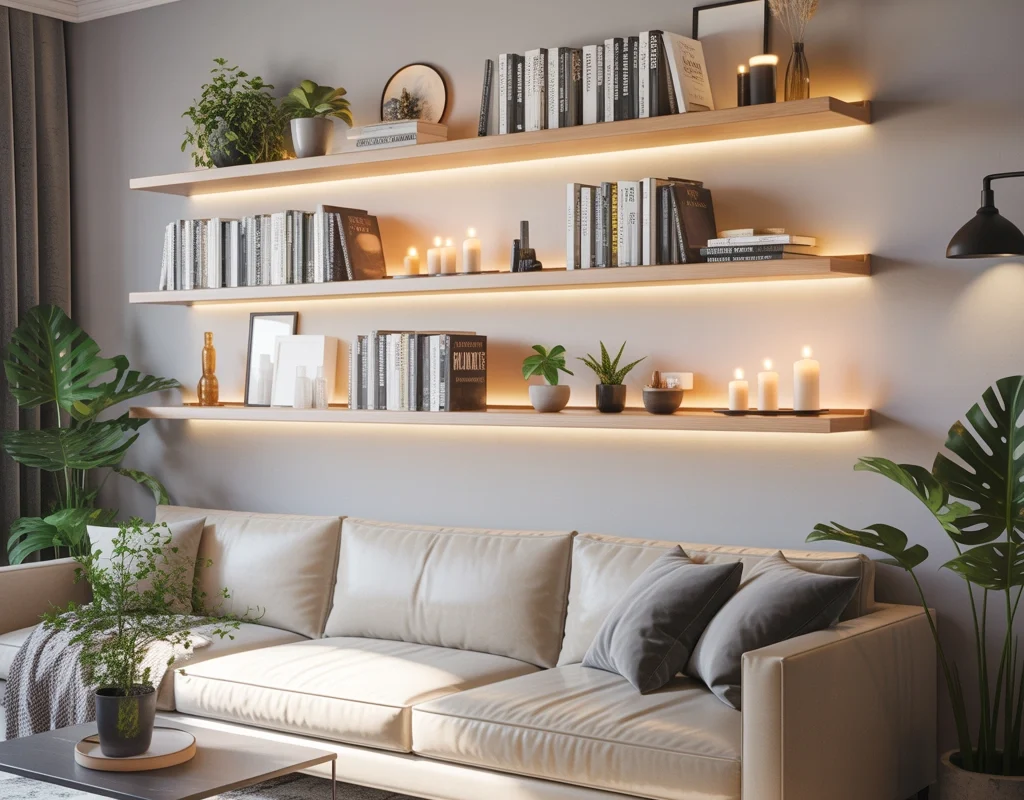 Decorate Your Wall With Floating Shelves