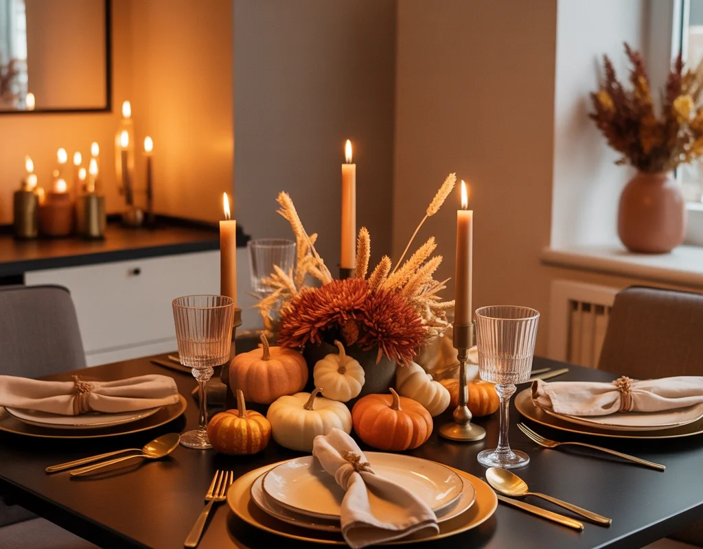 Decorate a Small Thanksgiving Table With Smart Space Saving Ideas