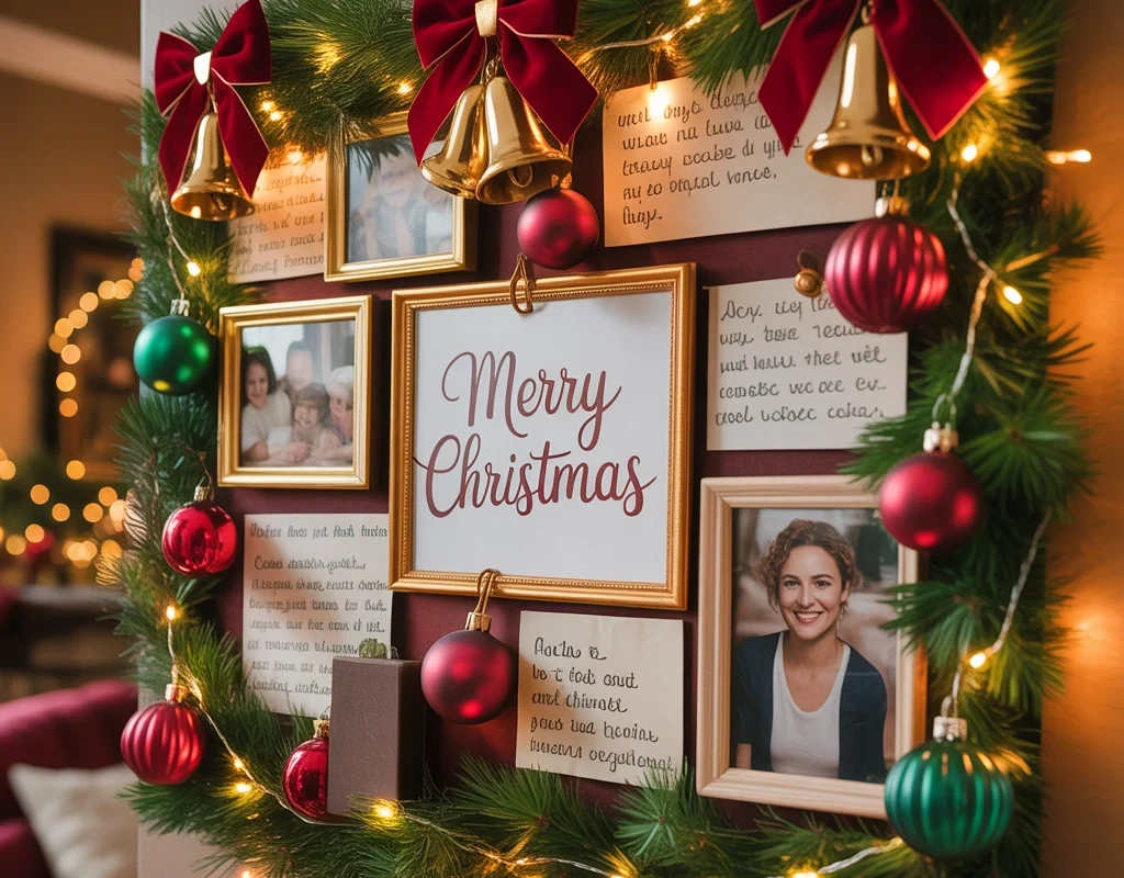 Design a Christmas Memory Board Filled With Family Photos and Holiday Moments