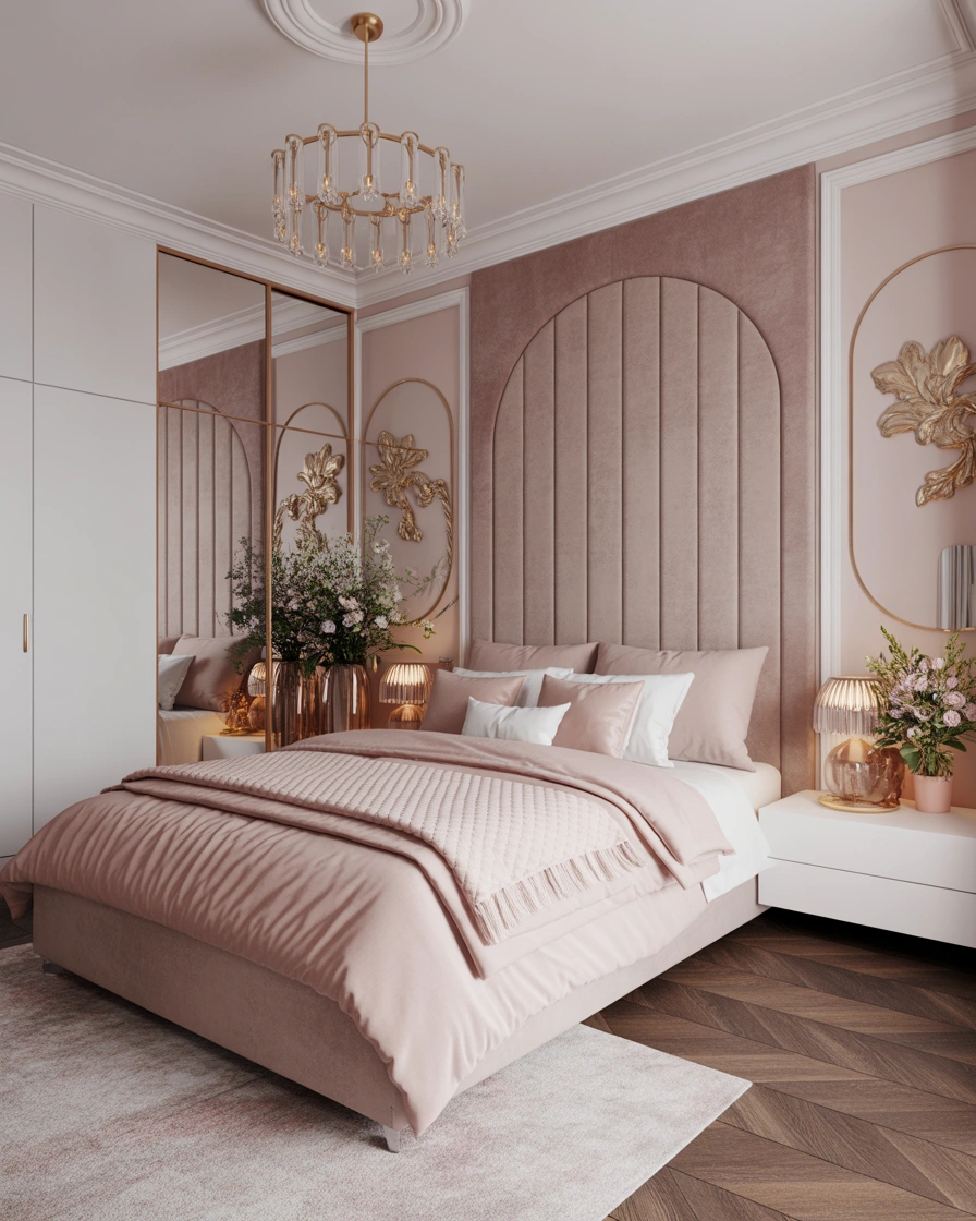 Design a Feminine Bedroom With Modern Luxury Details