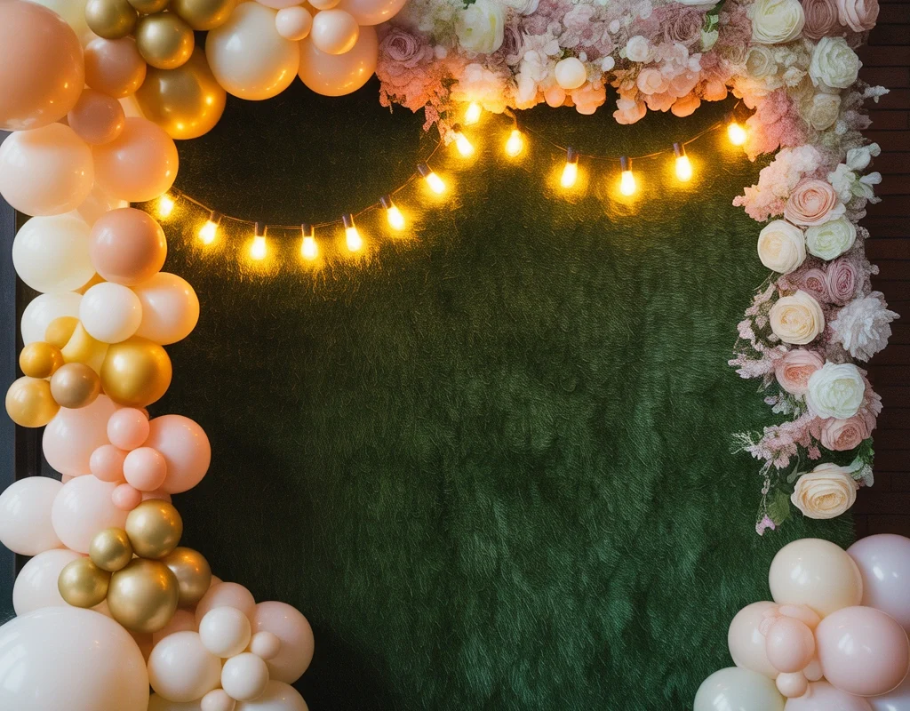 Design a Grass Wall Photo Booth Area