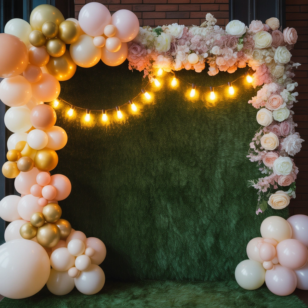 Design a Grass Wall Photo Booth Area