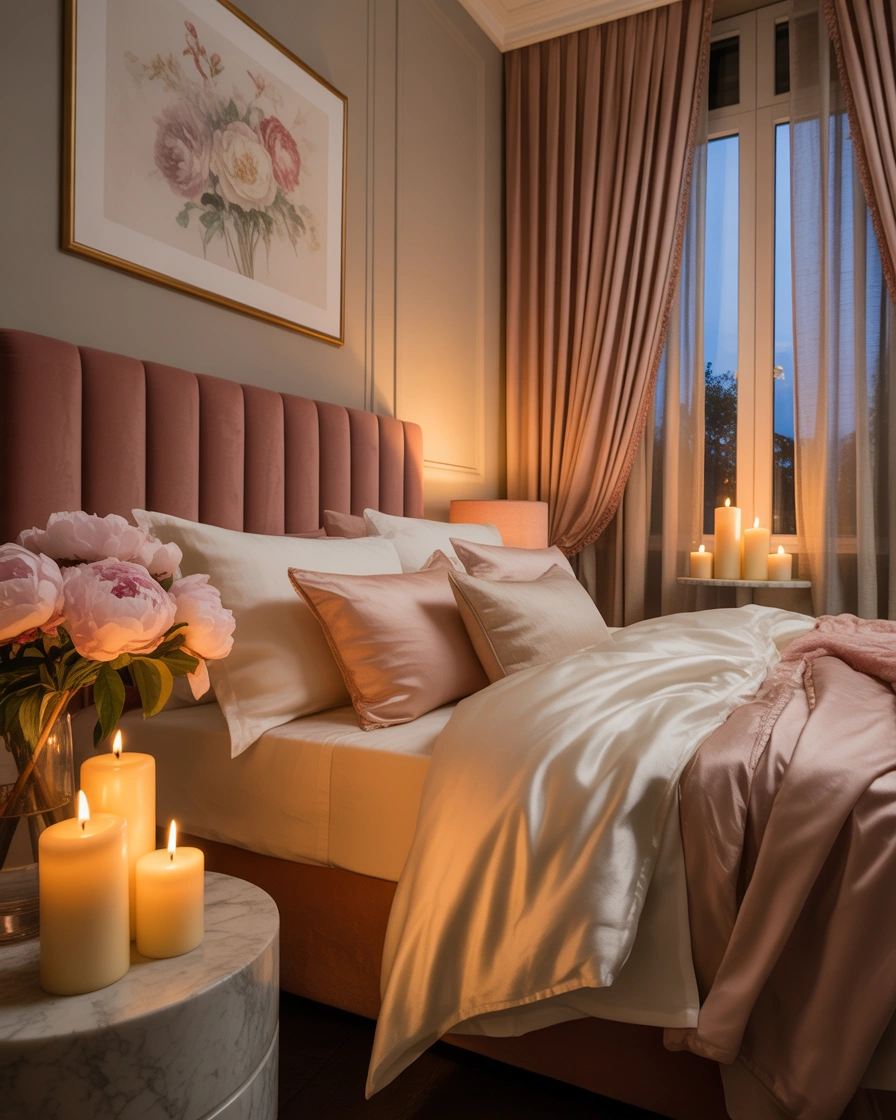 Design a Romantic Bedroom With Elegant Soft Details