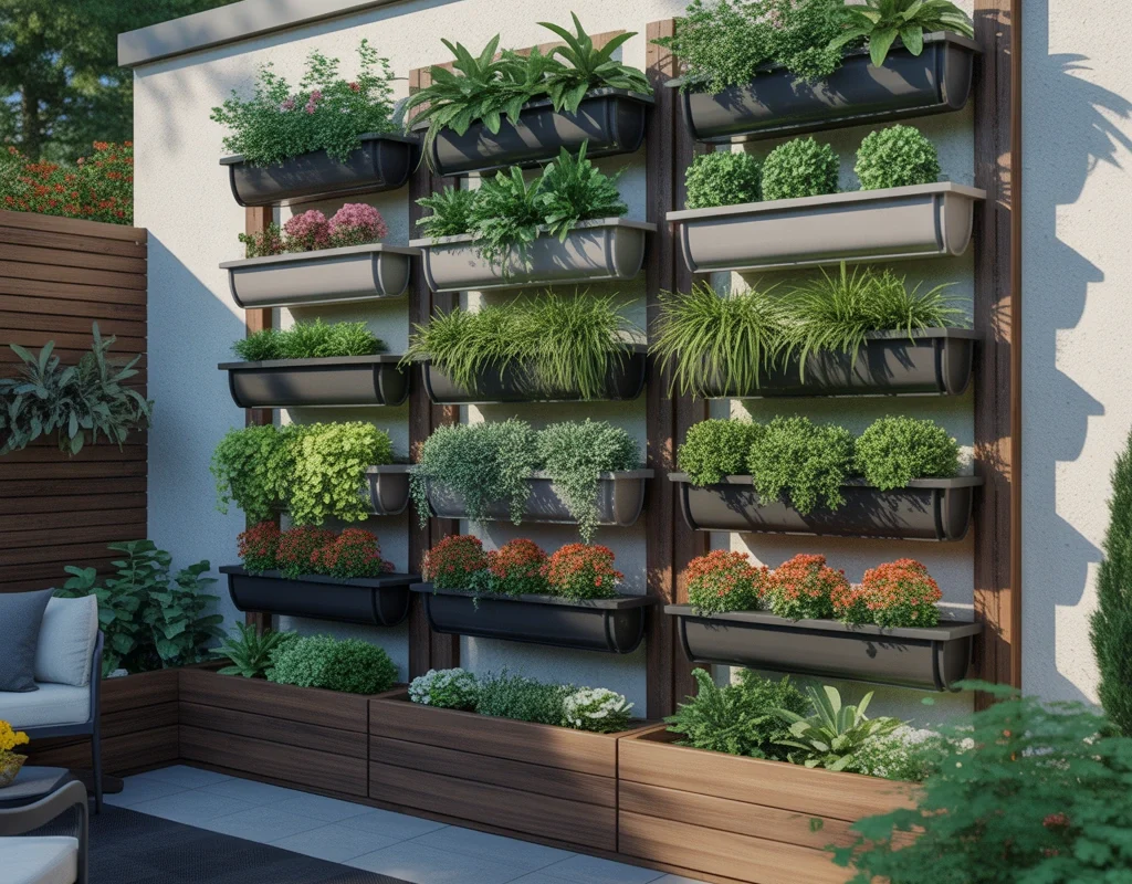 Design a Vertical Plant Wall for Small Outdoor Spaces