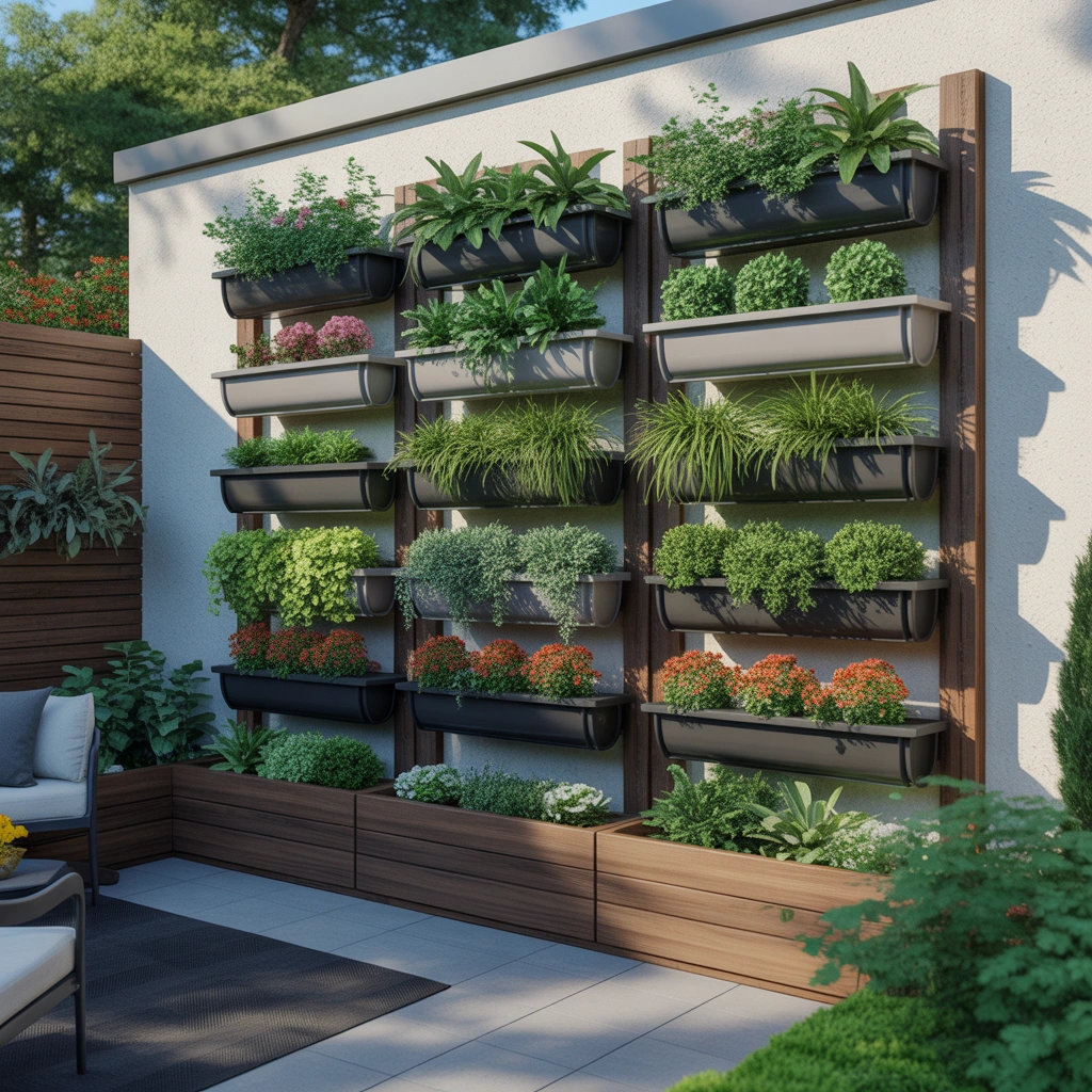 Design a Vertical Plant Wall for Small Outdoor Spaces