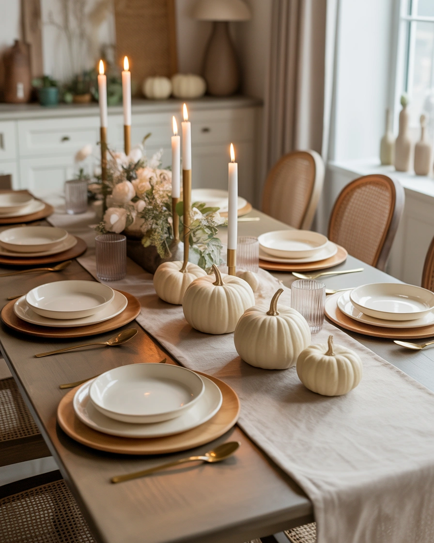 Design an Elegant Thanksgiving Table With Neutral Colors and Minimal Decor