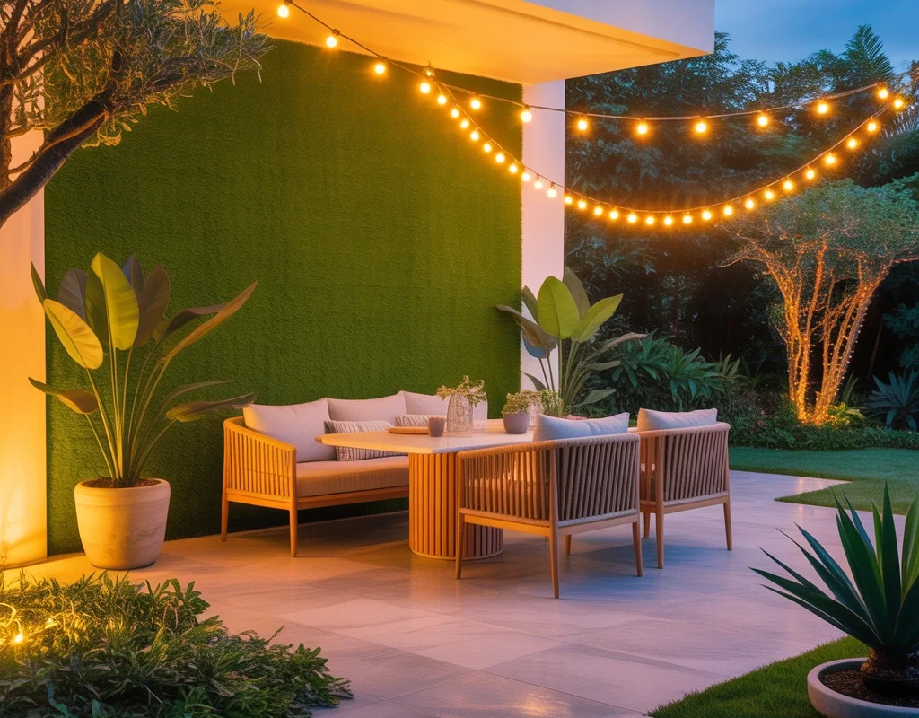 Design an Outdoor Garden Grass Wall