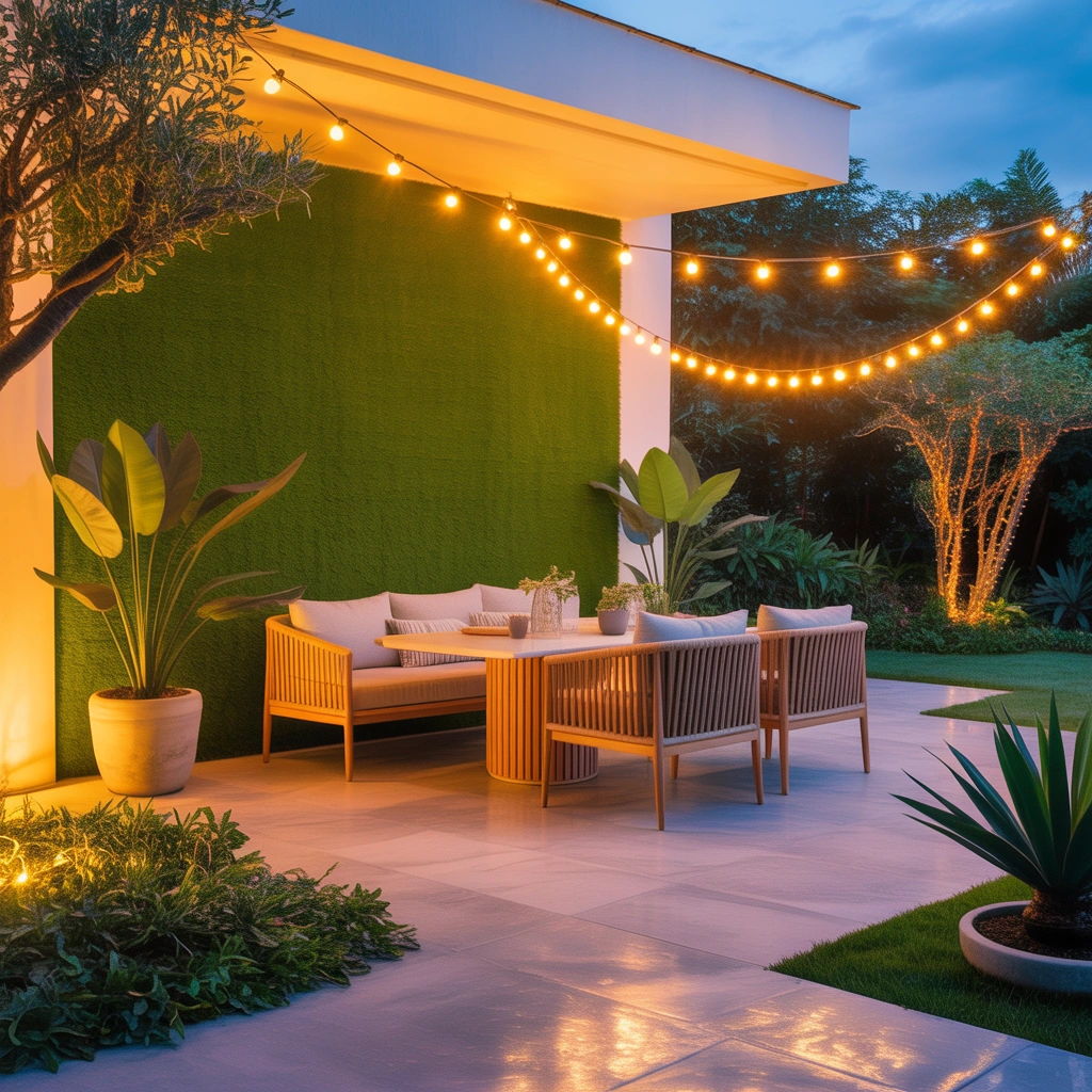 Design an Outdoor Garden Grass Wall